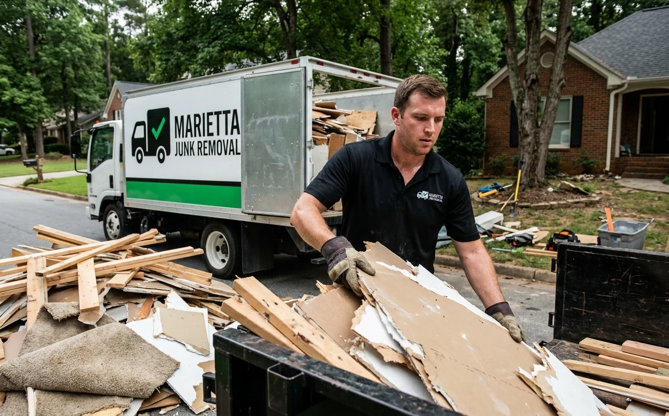 Construction Debris Removal in Marietta, Georgia