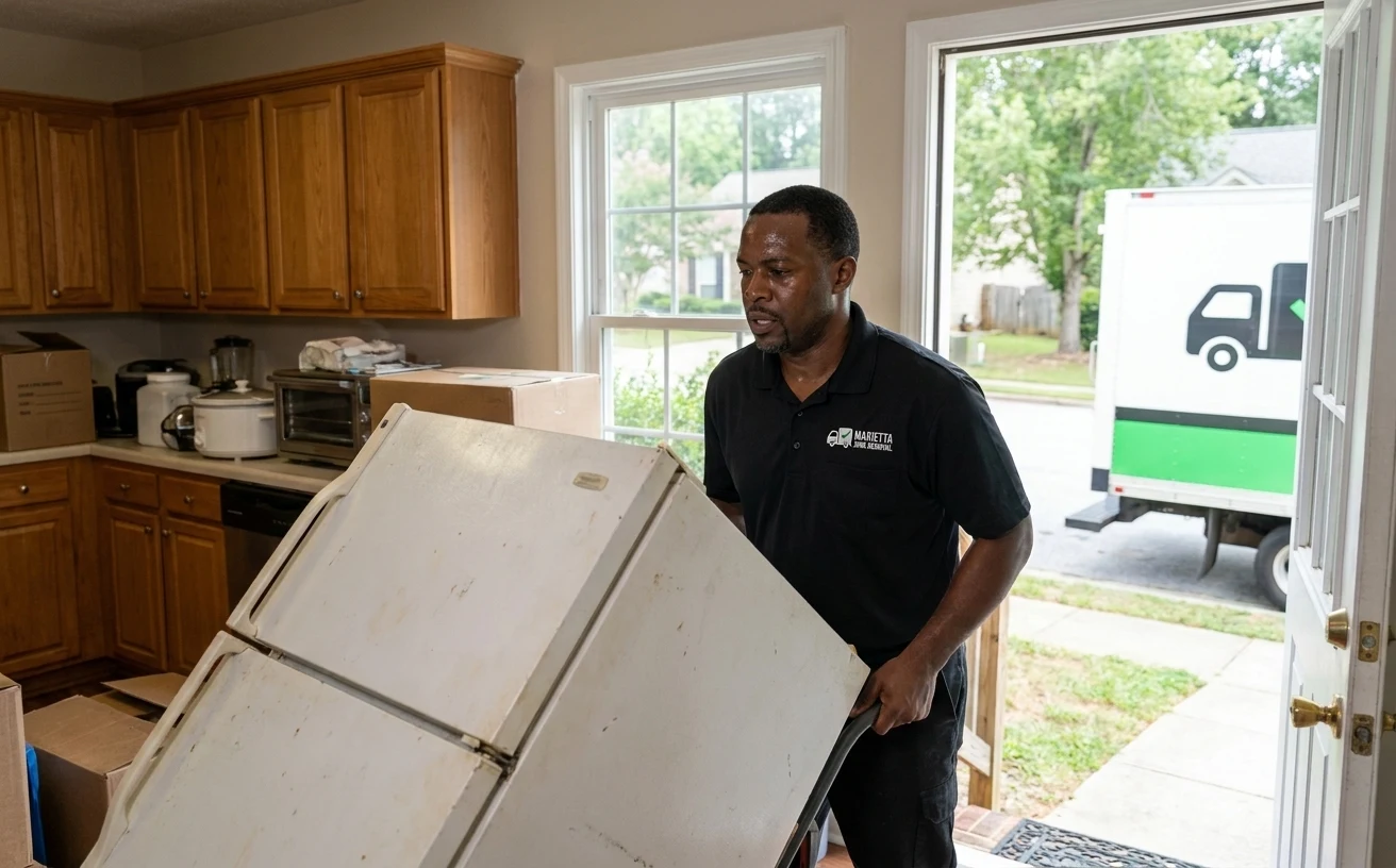Junk removal and hauling at a Smyrna, Georgia home